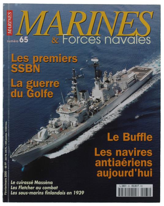 Marines & Forces Navales N. 65; Ssbn Guerre Du Golfe Buffle Masséna Fletcher - copertina
