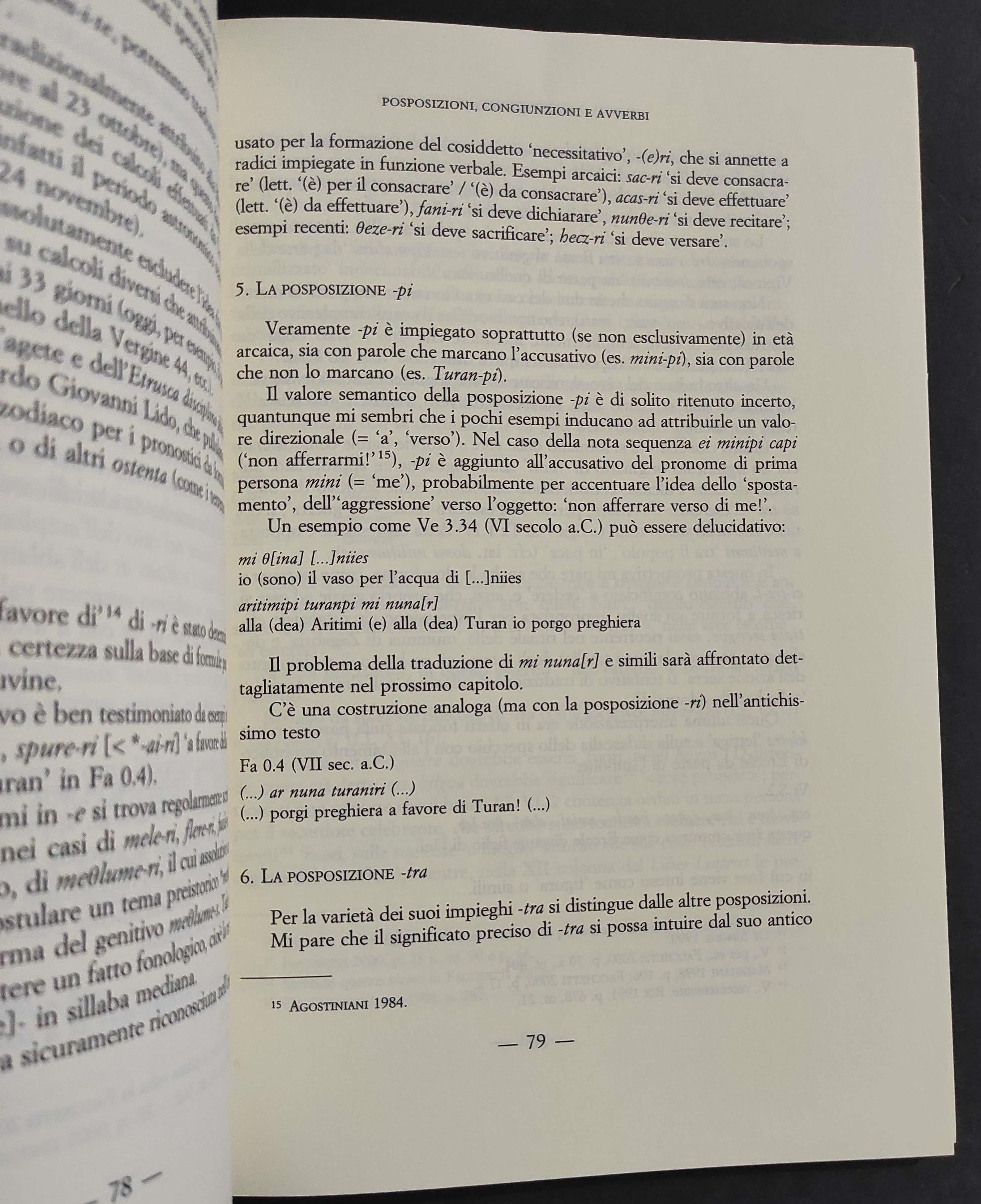 Appunti di Morfologia Etrusca