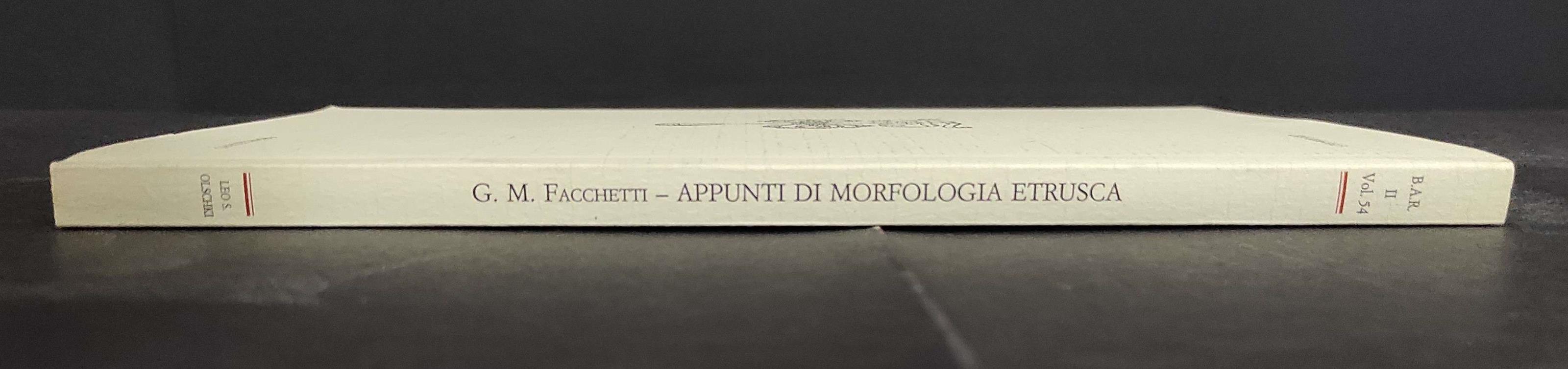 Appunti di Morfologia Etrusca