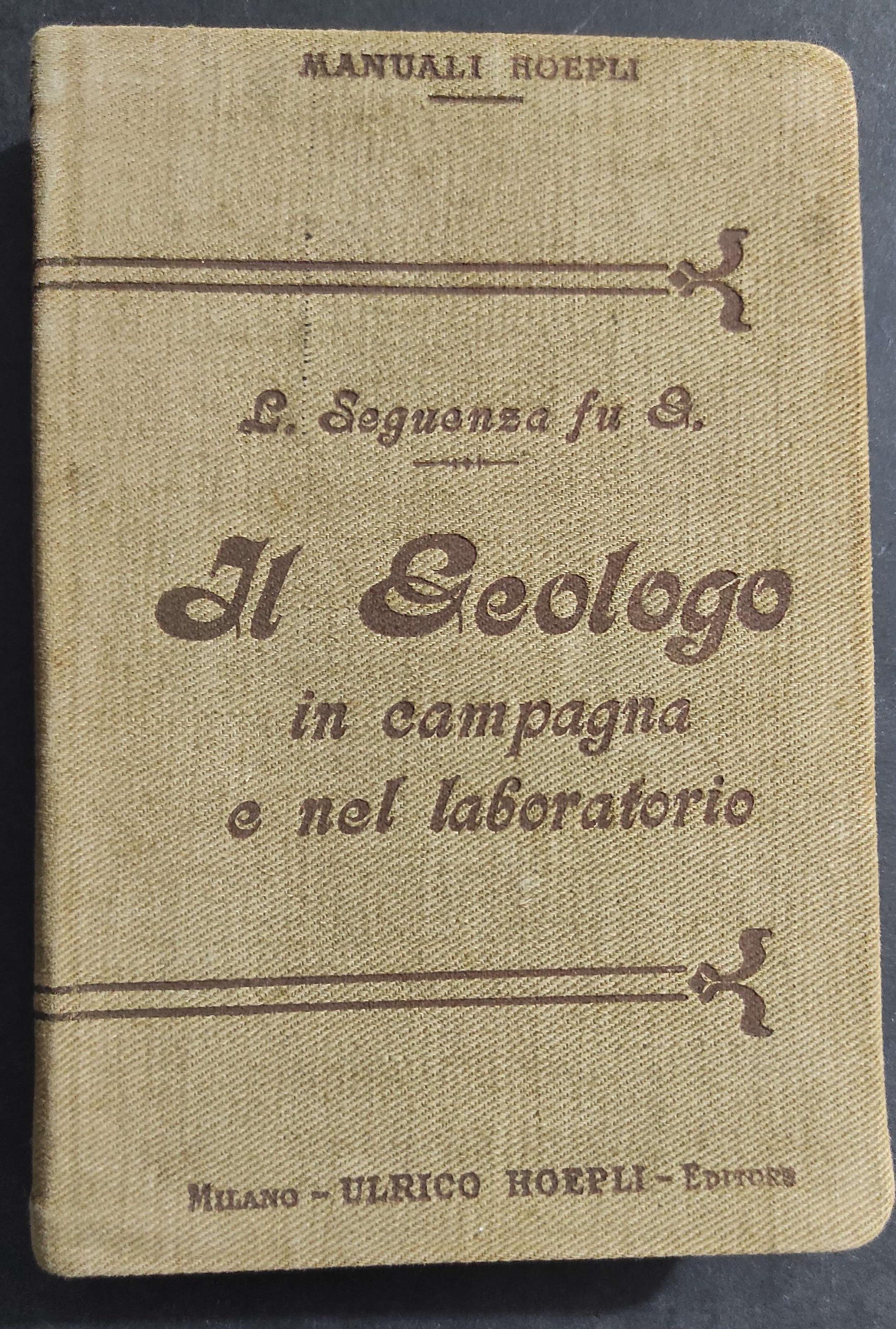 Il Geologo in Campagna e nel Laboratorio