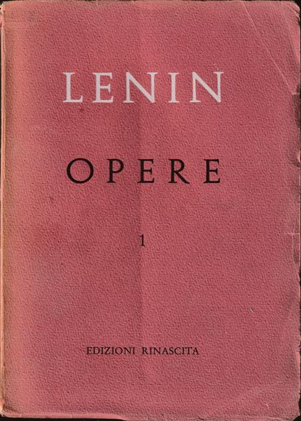 Opere complete I 1893-1894 - copertina