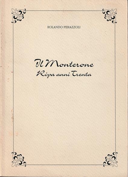 Il Monterone Ripa anni Trenta - copertina