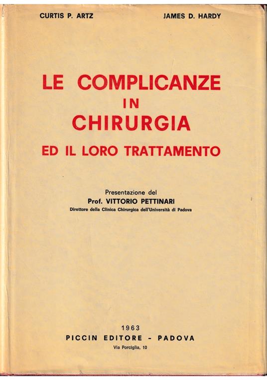 Le complicanze in chirurgia ed il loro trattamento - copertina