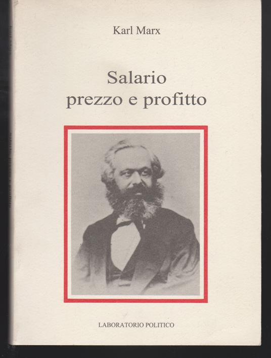 Salario, prezzo e profitto - Karl Marx - copertina