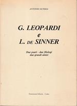 G. Leopardi e L. de Sinner Due poeti, due filologi, due grandi amici