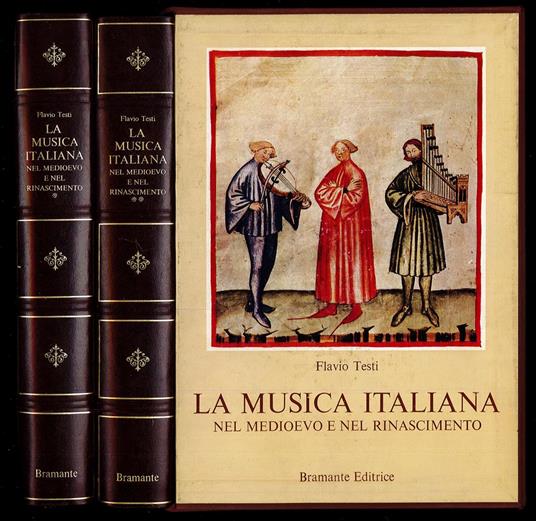 musica italiana nel Medioevo e nel Rinascimento - Flavio Testi - copertina
