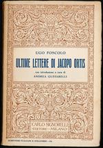 Ultime lettere Di Jacopo Ortis