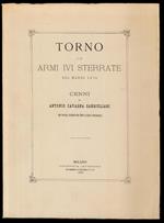 Torno e le Armi ivi Sterrate nel Marzo 1870, cenni di Antonio Cavagna Sangiuliani