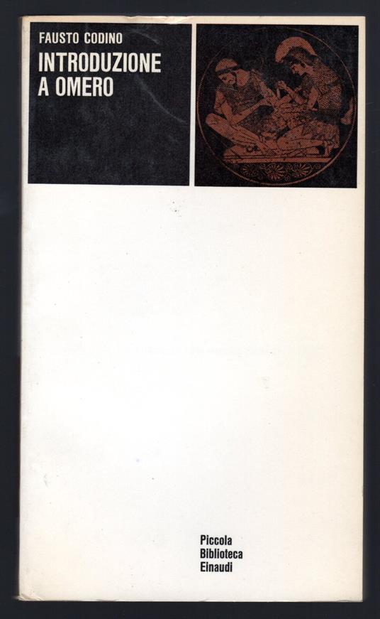 Introduzione a Omero - Fausto Codino - copertina