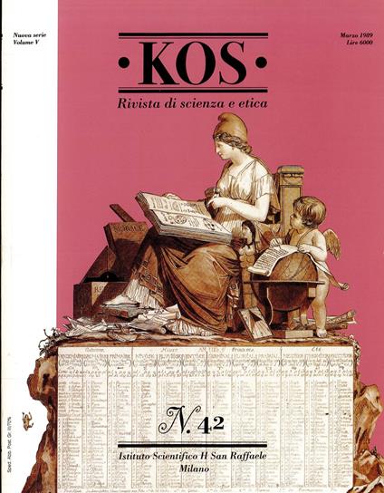 Kos Rivista di scienza e etica 42 1989 - copertina