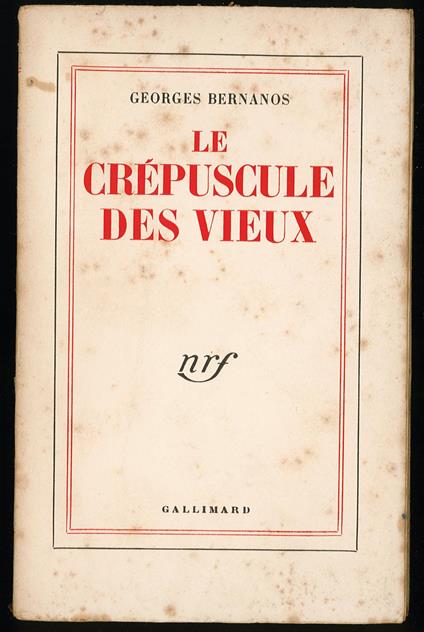 Le crépuscule des vieux - Georges Bernanos - copertina