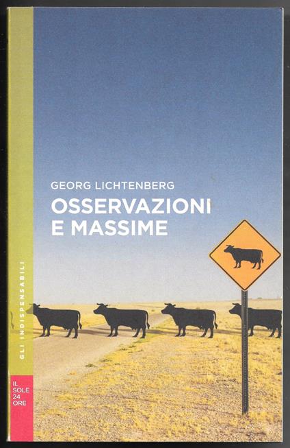 Osservazioni e massime - copertina