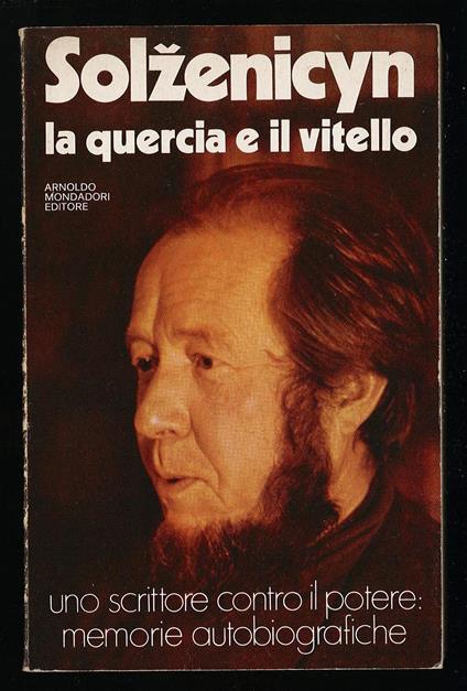 quercia e il vitello - Aleksandr Solzenicyn - copertina
