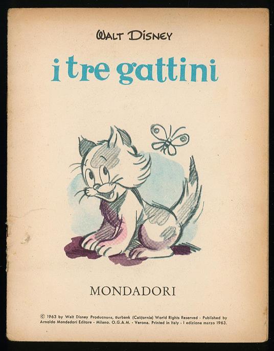 I tre gattini - Walt Disney - copertina