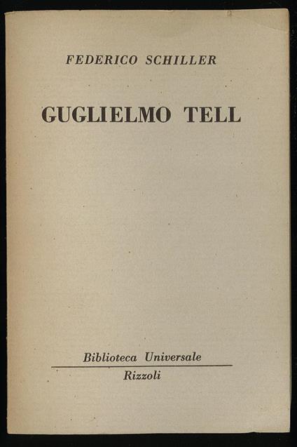 Guglielmo Tell - copertina