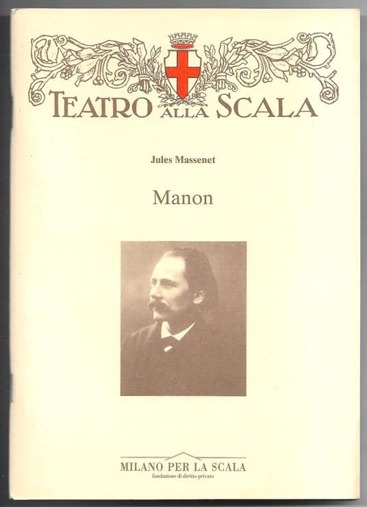 Manon Opéra-comique in cinque atti e sei quadri - Jules Massenet - copertina