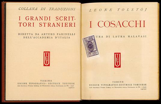 I cosacchi - Leone Tolstoj - copertina