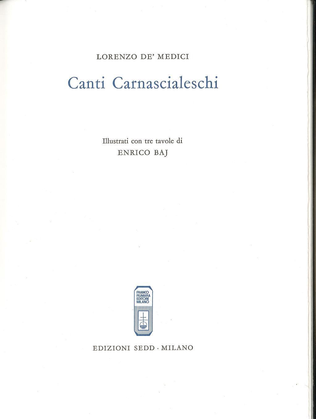 Canti Carnascialeschi