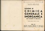 Lezione di chimica generale e inorganica