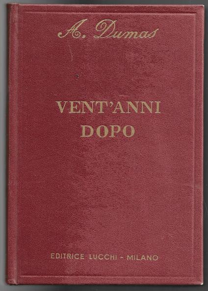 Vent'anni dopo - Alessandro Suma - copertina