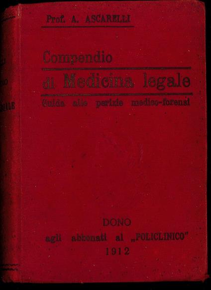 Compendio di Medicina legale - copertina