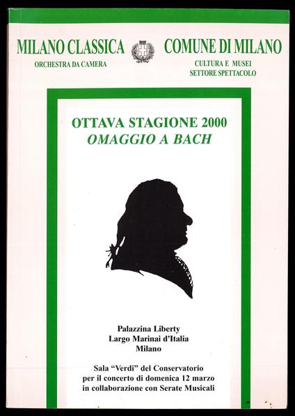 Ottava stagione 2000 - Omaggio a Bach - copertina