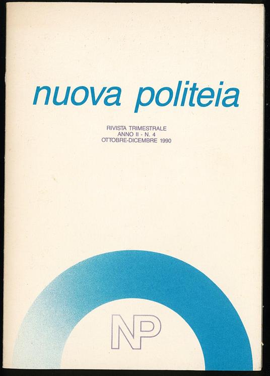 Nuova politeia - copertina