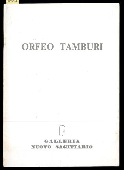 Orfeo Tamburi - copertina