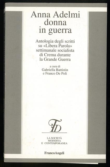 Anna Adelmi donna in guerra - copertina