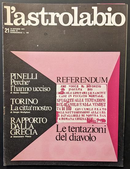 L' astrolabio 21 - copertina