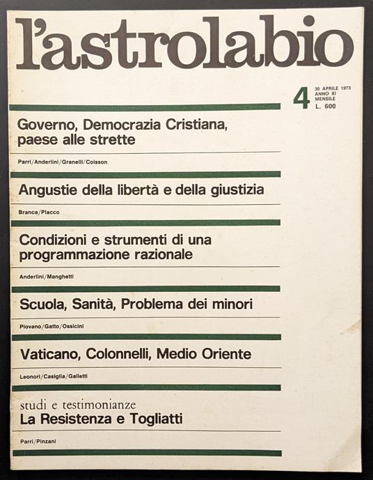 L' astrolabio 4 - copertina