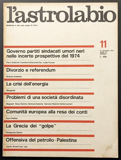 L' astrolabio 11 - copertina