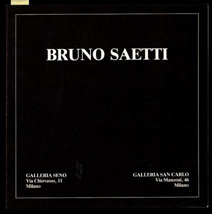 Bruno Saetti - copertina