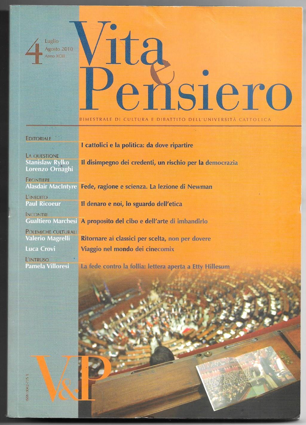 Vita e Pensiero - Bimestrale di cultura e dibattito dell'Università Cattolica