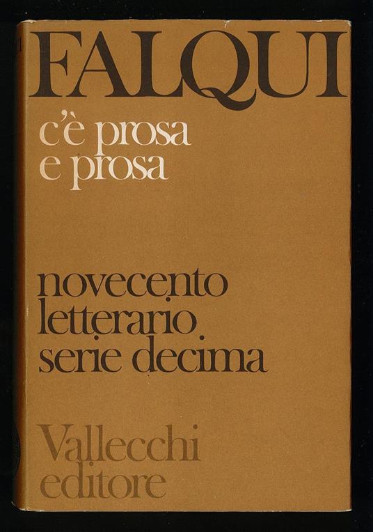 C'è prosa e prosa - Enrico Falqui - copertina