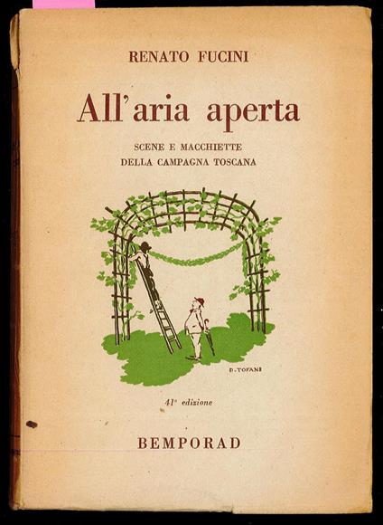 All'aria aperta - Scene e macchiette della campagna toscana - Renato Fucini - copertina