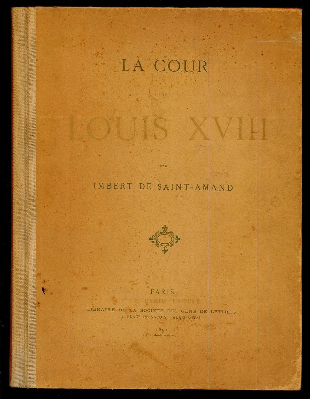 Cour de Louis XVIII