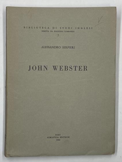 John Webster - Alessandro Serpieri - copertina