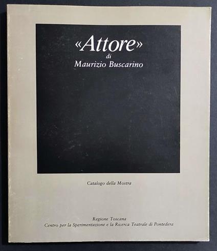 Attore Catalogo Della Mostra - copertina