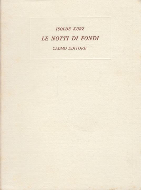 Le notti di Fondi. Una storia del cinquecento - copertina