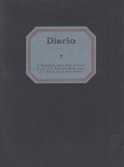 Diario Anno V, 7, aprile 1989 - copertina