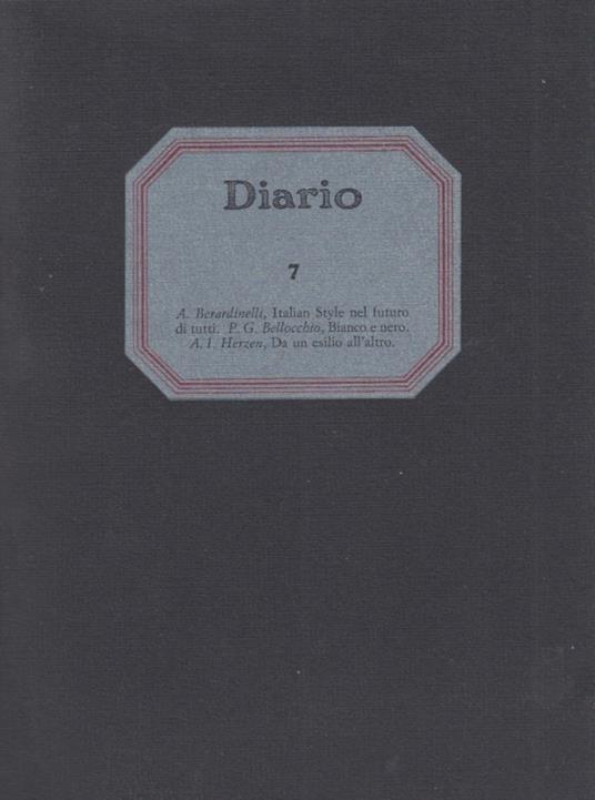 Diario Anno V, 7, aprile 1989 - copertina