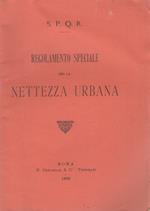 SPQR Regolamento speciale per la nettezza urbana Roma