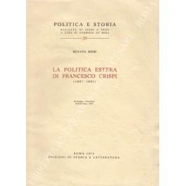 politica estera di Francesco Crispi (1887-1891) - Renato Mori - copertina