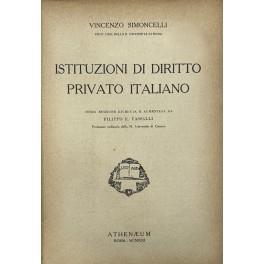 Istituzioni di diritto privato italiano - copertina