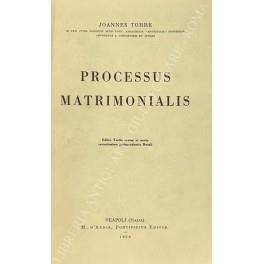 Processus matrimonialis - copertina