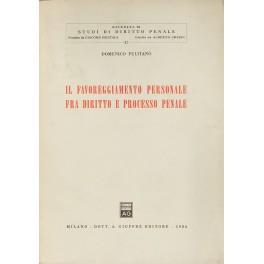 Il favoreggiamento personale fra diritto e processo penale - Domenico Pulitanò - copertina