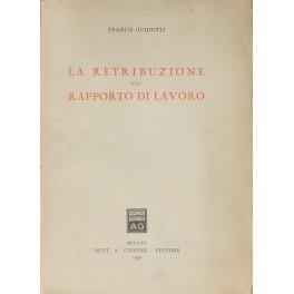 retribuzione nel rapporto di lavoro - Franco Guidetti - copertina