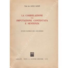 correlazione tra imputazione contestata e sentenza - Luigi Sansone - copertina