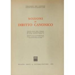 Nozioni di diritto canonico - copertina